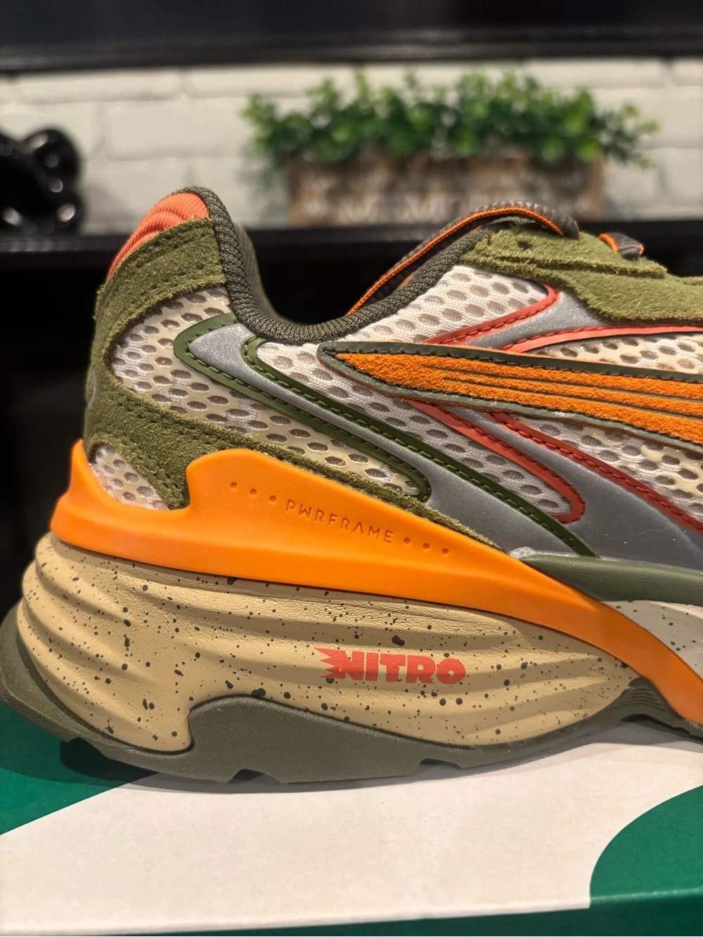 PUMA Mens Fade Overload Lace Up Sneakers Shoes Casual - Orange